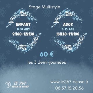 Stage de février horaires